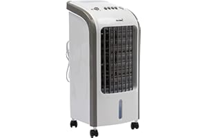 MaxxHome Refroidisseur d'air Mobile - Refroidisseur d'air Silencieux - 80w - Convient pour la Maison, Le Bureau, etc. - Économie d'énergie avec Fonction de Refroidissement - Blanc
