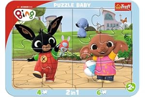 Trefl, Puzzle Con Cornice Baby, Bing Bunny, Giochi Di Bing, Per Bambini Dai 2 Anni