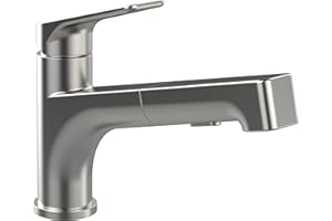 Villeroy & Boch Junis Shower 928100LC armatura kuchenna z wyciąganą rączką prysznicową, masywna stal nierdzewna