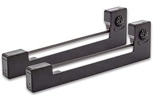 ‎VHBW vhbw 2x Farbband Schriftband Ersatz für Epson ERC-09B, ERC-09, C43S015354 für Nadeldrucker, Bondrucker - Schwarz
