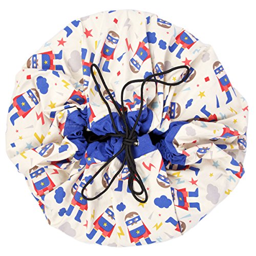 Play and go 47.0014 Caisse de Jouet et de Stockage - Boîtes de Jouets et de Stockage (Bleu, Rouge, Blanc, Coton)