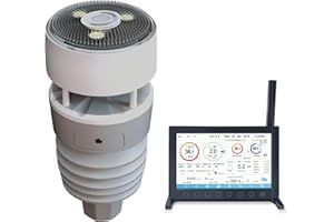 ECOWITT Wittboy Pro Stazione Meteo HP2564, Sensori meteo wireless 7-in-1 WS90 + 7 TFT Wifi Indoor Console Display a colori con pulsante a sfioramento, assistente meteo per casa giardino fattoria 868