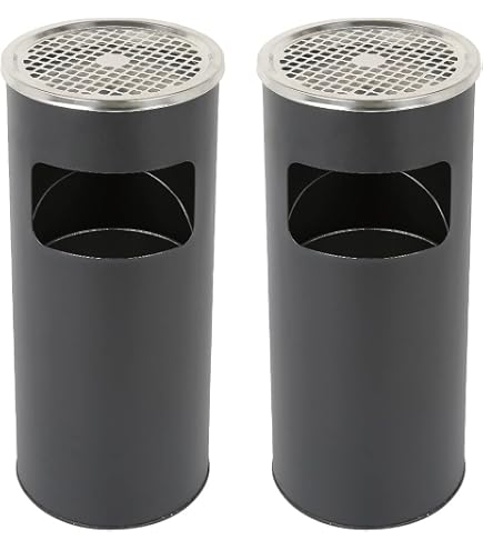 Durable Wandascher Aus Metall – 4 Liter, Silber, Mit Schloss & Entnehmbarem Innenbehälter, Für Innen & Geschützten Außenbereich
