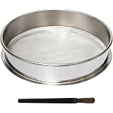 25cm 150 Mesh Stainless Steel Strainer Stainless Steel Kitchen Sieve | Kitchen Strainer Reusable Flour Sifter Suitable for Ce