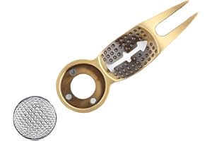 YOSOO HEALTH GEAR Outil de Réparation de Divot de Golf Multifonction, Relève Pitch avec Marqueur de Balle, en Alliage d'Aluminium