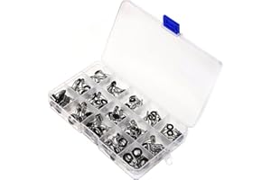 SAGASAVE Anello per canna da pesca, kit di riparazione per canna da pesca, kit di sostituzione per punte e guide per canna da pesca, kit di riparazione per punte per canne da pesca, ricambio per anelli guida in ceramica