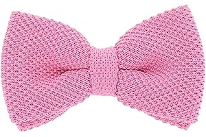 cravateSlim Noeud Papillon Tricot - Noeud Papillon Homme en Maille 11cm x 6cm - Prénoué, Tour de cou Réglable, Fermeture par crochet métal - Thème Soirée, Mariage Boheme Chic