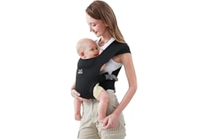 MOMTORY Baby Carrier from Newborns, Comfortable Hip Seat for Baby, 3-12 kg, Ergonomic Carrier for Newborn to Toddler with Vel
