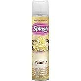 SPLASH | Spray Aromatizador | Ambientador Duradero, Refresca y Elimina Olores | Fragancia Fresca Vainilla | Agitar Antes de U