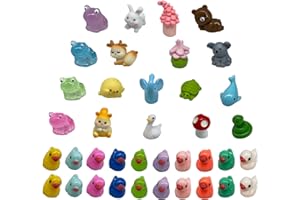 Aikeis 38 mini animales de resina para decoración del hogar, decoración de bricolaje, volantes, decoración de jardín, bonsai, micro paisaje (38 estilos)