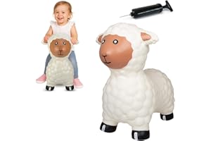 JAMARA 460590 HoppyDoo 460590 zabawka do skakania dla dzieci, zabawka do skakania wewnątrz i na zewnątrz, prezent dla dzieci, zabawka ogrodowa, bouncing, łatwa w pielęgnacji, bez BPA, z pompką