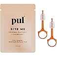 PUL 2 in 1 Chewies & Clear Aligner Removal Tool Combo by The Pultool | Compatible with Invisalign Removable Braces & Trays, Aligners, Retainers, & Dentures | Hygienic, Durable, Compact (2, Orange)