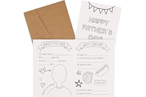 CJ&M Father's Day Card | Fill in the Blanks | All About Dad | Kids' Activity Page.Write all about Dad, then color the card and give it to him on Father's Day! He’ll be sure to save it for years to come.