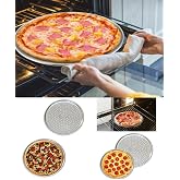 Paslanmaz &Ccedil;elik Pizza Tepsisi,Delikli Lahmacun Ve Pizza Tavası,Fırın Tepisisi 36 cm B&uuml;y&uuml;k Boy