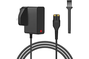 Newding 4.3V Charger Compatible with Philips A00390 MG3720 MG3730 BT3206 MG5730 MG3722 QP2520 QP2620 MG3740 MG5720 Shaver Beard Trimmer, 3-Pin UK Plug Adapter, 5FT Charging Cable