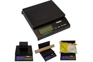 T-Mech - Bilancia Postale Digitale Nera 38kg con 4 Modalità di Peso