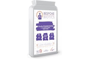BESPOKE BIOTICS Glutamine 90 Capsules| 500mg: Vegan | Free Form L-Glutamine Quality |Pure No additives. for Leaky Gut & Alkaline-Acidic Balance Sugar Craving | Muscle & Fasting| Glutathione Precursor |UK