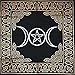 Produktbild Unbekannt New Age Imports, Inc. Altar Tarot-Tuch: Triple Goddess mit Pentagramm, 61 x 61 cm (Gold/Silber auf schwarzem Pentagramm), Baumwolle, Schwarz, Gold, Silber, 61 x 61 cm