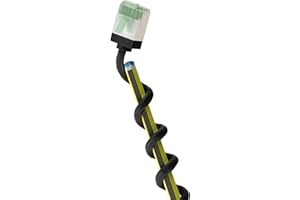 goobay 74351 - Câble patch slim/ultra flexible RJ45 CAT 8.1 - U/FTP CU, OFC/câble Ethernet fin avec connecteurs courts - 40 Gbit/s, 2000 MHz LSZH, protection anti-torsion - Noir 0,25 m