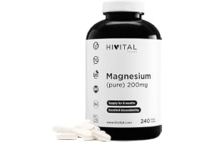 Magnesium 200 mg från Magnesiumcitrat. 240 veganska tabletter för 8 månader