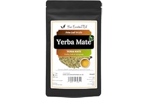 YOUR EXCELLENTEA Yerba Mate Loose Leaf Tea (50g) Yerba Mate Tea from Brasil Energy Lift Focus Balance Aromatic Tasty Earthy Refreshing Unique Smooth, Closed in Resealable Pouch to Remain Fresh