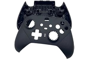 JMXLDS New Replacement Front Back Faceplate Plates Top & Bottom Panel Housing Shell Case Cover for Xbox One Elite Series 2 Wireless Controller - Black