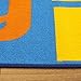 Superb Kids / Childs Rug Blue Multi Coloured Large Alphabet Educational 200cm x 300cm (6'6 x 9'9 approx)