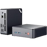 AWOW Mini PC Wi-11 Pro Gen12 N100 Quad Core 3.40 GHz, 16 GB DDR4 512 GB M.2 SSD Mini Desktop Computer, Micro PC Dual Display 