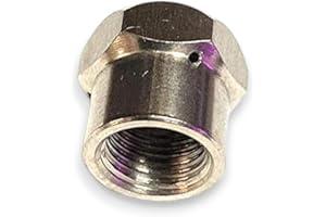 M&M Smartek Buse de nettoyage de canalisations avec jet avant et arrière pour tuyaux de nettoyage avec filetage 1/8 1/8" - 3 jets arrière / 1 jet vers l'avant pour Kärcher Nilfisk, etc. (045)