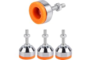 SPDYCESS 4 St Möbel Justerbara Fötter, M8×30mm×Ø40mm Tråd Heavy Duty Kolstål Utjämningsfotter Justerare Utjämnare Buffring Go