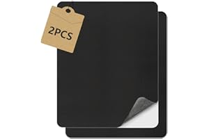 BOCGUY Cuero Adhesivo, Cuero para Tapizar, 2pcs Parches para Polipiel, Piel para Tapizar 20 X 28cm para Sofás, Asientos de coche, Muebles, Reparación y Renovación (Negro)