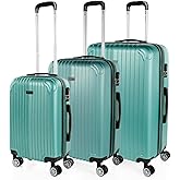 ITACA - Juego De Maletas De Viaje Rígidas Set Maletas De Viaje Ligeras Pack Maletas Viaje. Conjunto Maletas De Viaje con Cand