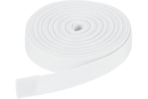 DMiotech Nylon Webbing Belt 10 Yard 25 Yard 50 Yard Length 1" 3/4" 2" 1-1/2" Width Nylon Straps for Sewing Luggage