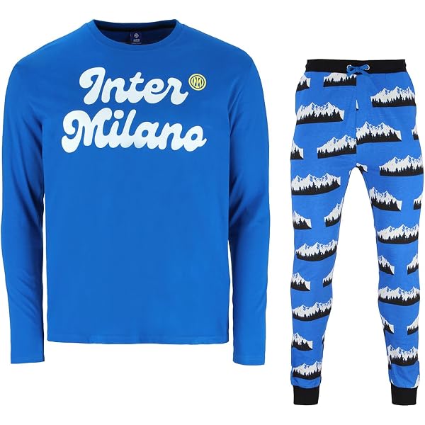 Pigiama Inter Uomo 100% Cotone Interlock – Modello Serafino Con Bottoncini E Personalizzazione Opzionale, Taglie S/46 A XXL/54
