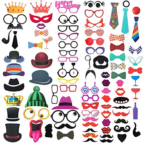Photo Booth 90 Piezas DIY Photobooth Accesorios Photocall Atrezzo...