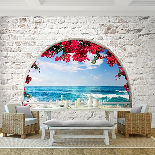 SENSATIONSPREIS – Fototapete Strand 308 x 220 cm – Vliestapete – Wandtapete – Vlies Phototapete – Wand – Wandbilder XXL – !!! 100% MADE IN GERMANY !!! Runa Tapete 9074010b - 2