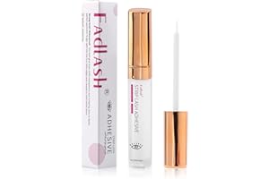 FADLASH Clear Eyelash Glue - Super Strong Hold, Sensitive, Waterproof, White Strip, Latex Free Lash Adhesive - 5.5ml (0.18 Fl. OZ)