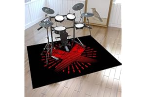 ZXHH Drum Mat Rug Professional Drum Carpet Drum Carpet Non-Slip Soundproof Blanket Electronic Drum Carpet Jazz Drum Kit Shock Absorption Mat For Bass Drum Snare And Musical Non-Slip Rugs