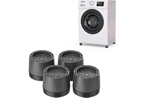 nediea Anti Vibration Waschmaschinen Unterlage, Einstellbare antivibrationsmatte für Waschmaschinen, Schwingungsdämpfer Waschmaschine, Universal Möbel Pads 4 Stücks