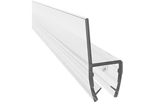 WAKA Premium Duschtür & Duschlippe PRO-P Duschdichtung Optisch Transparent, Duschdichtungen für Duschtüren 8-10mm Glas Länge 2000mm Duschkabinen Dichtungen & Duschtürdichtung mit der Besten Qualität