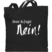 Shirtracer Baumwolltasche 'Sachenreintuding' – Festival-Tasche, Einkaufsbeutel, 42x38 Cm, Mit Langem Trageriemen (100% Baumwolle)