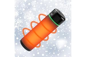 Mycket Chauffe-Mains électrique Rechargeable 5000 mAh avec 3 Niveaux de Chaleur à 360° Surround Long Chauffage réutilisable Portable USB Chargeur pour Cadeau d'hiver Bleu Marine