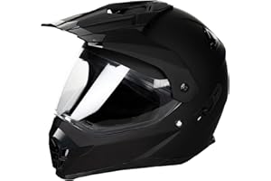 Favoto Casque de Moto Intégral, Casque de Scooter Respirant avec Pare-Soleil pour Femme Homme Adultes, Protection de Sécurité, Certifié ECE TUV, 58-61cm Noir