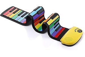 DigitalLife 49-Key Foldable Roll-Up Silicone Electronic Piano with Speaker