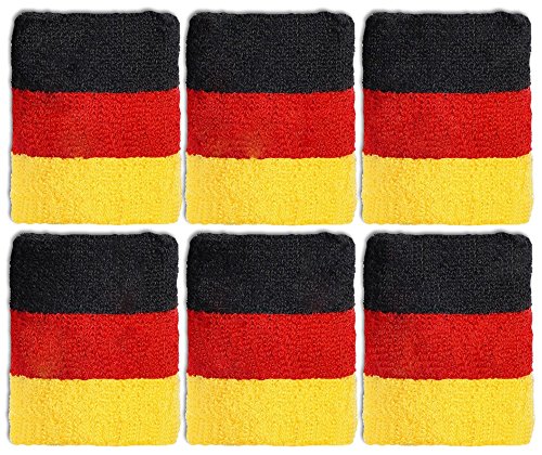12 x Schweißband Pulswärmer Deutschland Germany Fußball Fanartikel WM EM