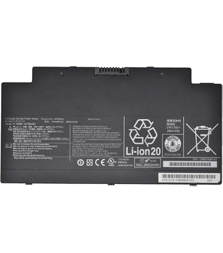 K KYUER Laptop Akku Für Fujitsu LifeBook A3510/A556/AH77 Serie – 45Wh, 3 Zellen, Ersetzt FPCBP424, FMVNBP233