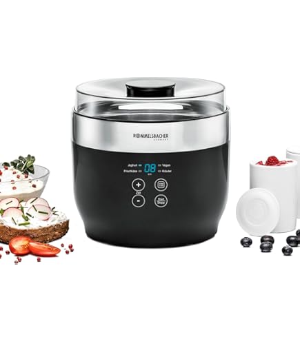 2025 Nuova Macchina Yogurtiera Probiotica 1.2L, 36 Ore Controllo Temperatura Costante Yogurtiera, Display LED Tempo Regolabile, Regali Perfetti Per Uomini E Donne, Macchina Yogurtiera Elettrica