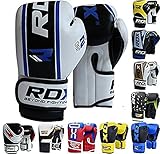 RDX Maya Hide Leather 4oz, 6oz Kids Boxing Gloves Junior Punch Bag MMA Training Muay Thai Mitts