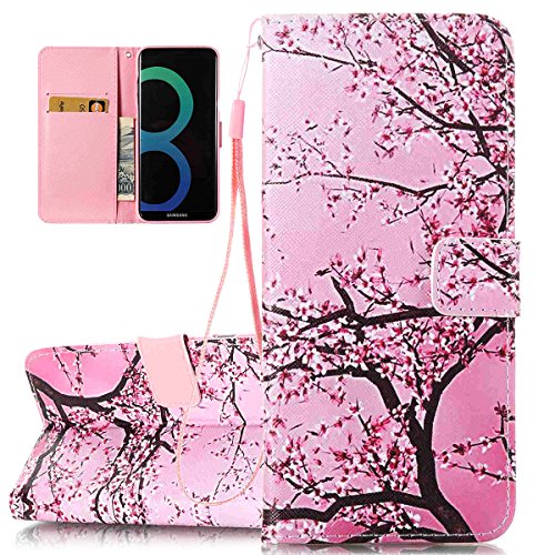 Galaxy-S8-Plus-Case-Shock-AbsorptionPU-Leather-Flip-Cover-for-Samsung-Galaxy-S8-Plus-Luxury-Wallet-Flip-Case-Cover-with-Card-Slots-Stand-Function-Magnetic-Closure-Pink-rose