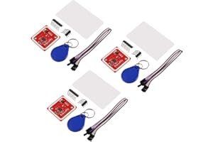 ALMOCN PN532 NFC NXP RFID-Modul V3 Kit Nahfeldkommunikationslesermodul-Kit I2C SPI HSU mit S50 weißer Karte, Schlüsselkarte für Arduino Raspberry Pi DIY Smartphone Android Handy 3 Stück